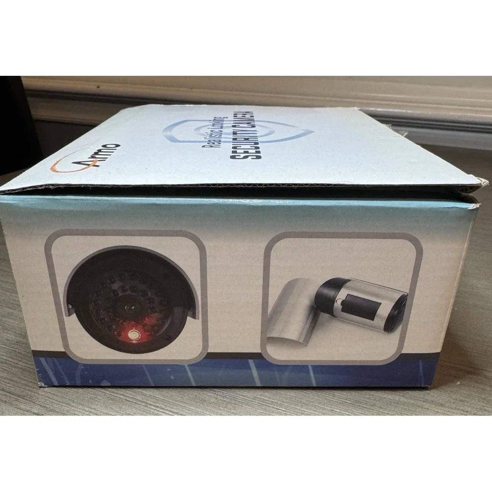 Dummy Security Camera, Fake CCTV Surveillance System with Realistic Look